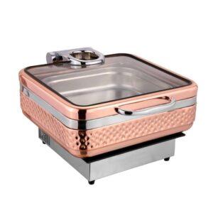 SQUARE OLIVIA WITH INDUCTION PLATE – ITEM CODE :- OL/2/2/6.5/IP | CAPACITY :- 6.5Ltr