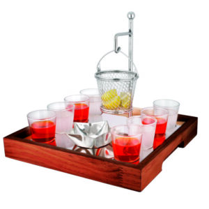 8 SHOTS GLASS TRAY SET - ITEM CODE :- SGT-7980