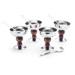 ICE CREAM CUP & SPOON Item Code: IC-8101 Set of 8Pcs. 4pcs of Cup & 4pcs of Spoon