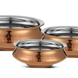 ROSE GOLD SERVING HANDI - ( ITEM CODE : - 21004 RG | 21005 RG | 21006 RG