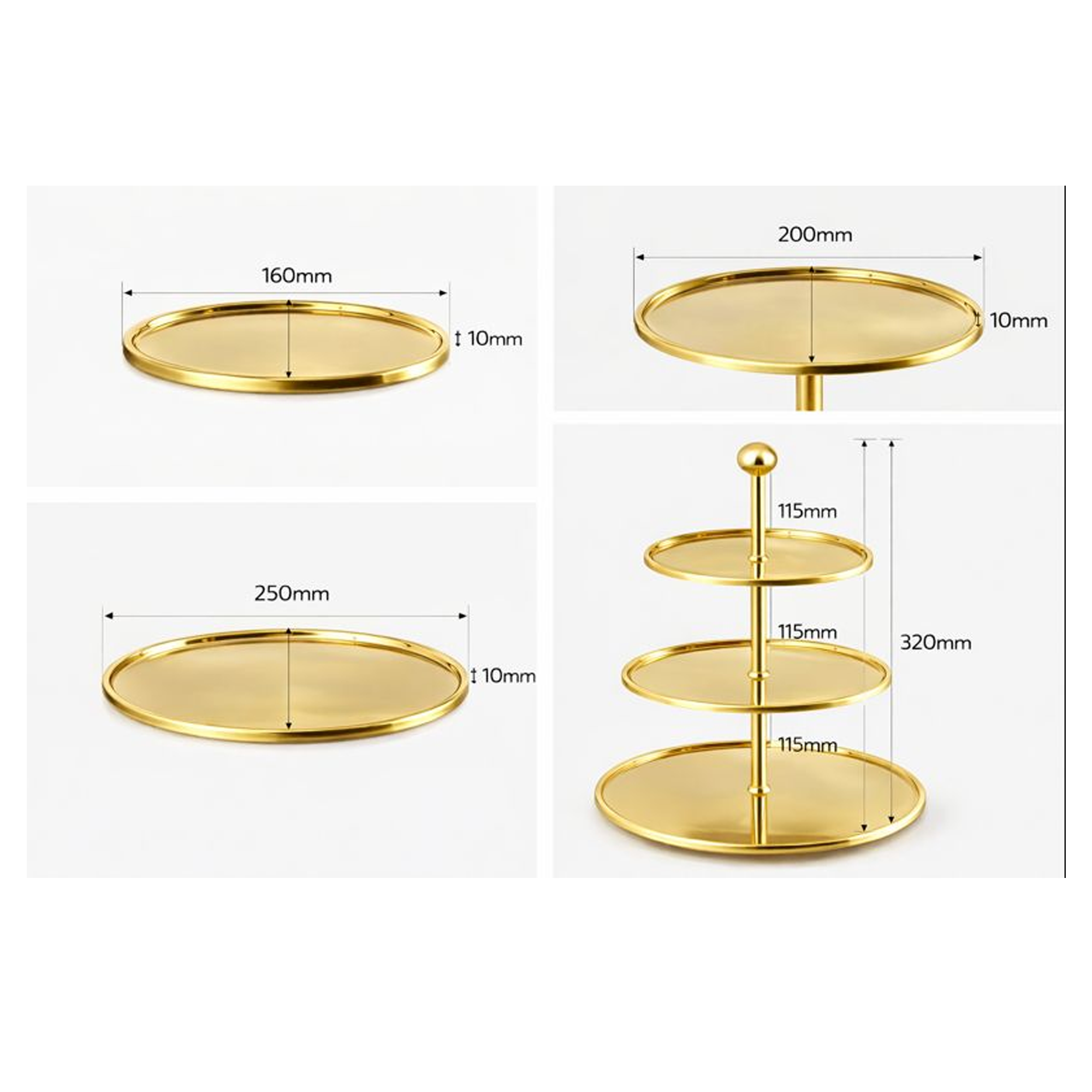 Venus Nesto Round Oval 3 Tier - Image 6