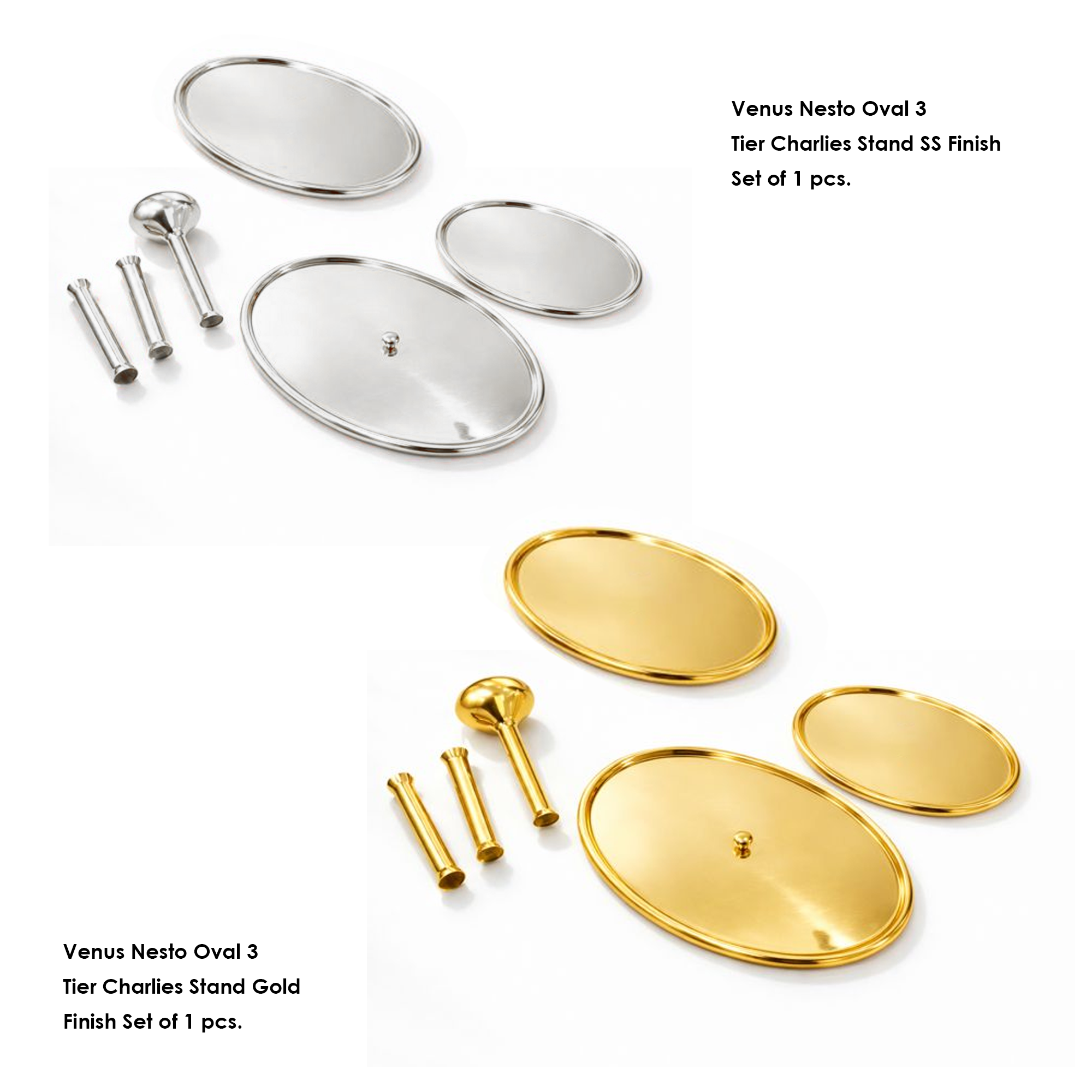 Venus Nesto Round Oval 3 Tier - Image 7